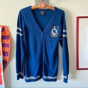 Authentic Harry Potter Ravenclaw Cardigan Size Medium Button Sweater